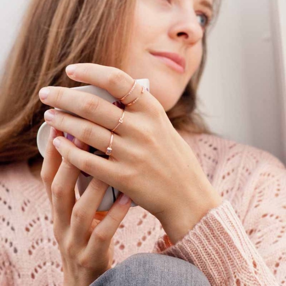 Knot ring in gold-plated .925 sterling silver - Picture 3 of 5